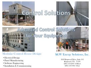 Electrical Design Panel Manufacturing Software Engineering Installation &amp; Commissioning