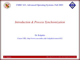 Introduction &amp; Process Synchronization