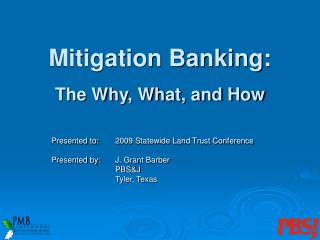 Mitigation Banking: