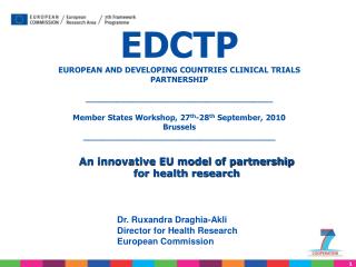 EDCTP EUROPEAN AND DEVELOPING COUNTRIES CLINICAL TRIALS PARTNERSHIP