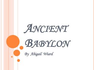 Ancient Babylon