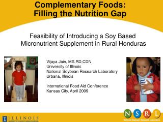 Complementary Foods: Filling the Nutrition Gap