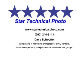 startechnicalphoto (262) 244-6141 Dave Schoeffel