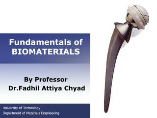 Fundamentals of BIOMATERIALS