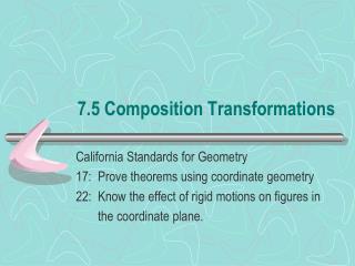 7.5 Composition Transformations