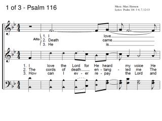 1 of 3 - Psalm 116