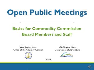 Open Public Meetings