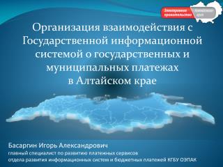 Басаргин Игорь Александрович главный специалист по развитию платежных сервисов