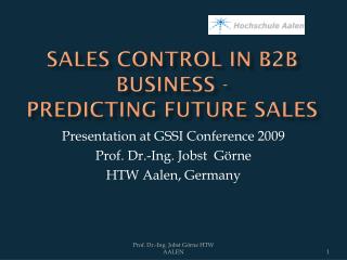 Sales Control in B2B Business - Predicting Future Sales