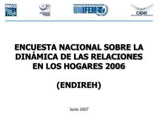 ENCUESTA NACIONAL SOBRE LA DINÁMICA DE LAS RELACIONES EN LOS HOGARES 2006 (ENDIREH)