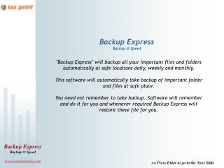 Backup Express Backup @ Speed