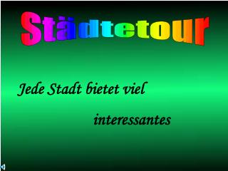 Städtetour