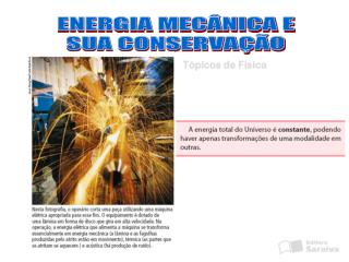 ENERGIA MECÂNICA E SUA CONSERVAÇÃO