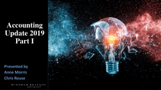 Accounting Update 2019 Part I