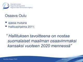 Osaava Oulu