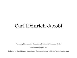 Carl Heinrich Jacobi