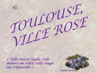 TOULOUSE, VILLE ROSE