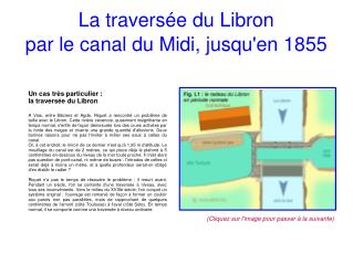 La traversée du Libron par le canal du Midi, jusqu'en 1855