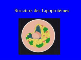 Structure des Lipoprotéines