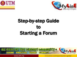 Step-by-step Guide to Starting a Forum