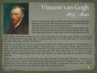 Vincent van Gogh 1853 - 1890