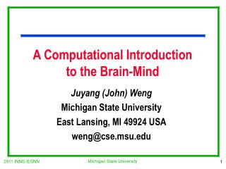 A Computational Introduction to the Brain-Mind