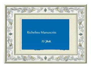 Richelieu Manuscrits