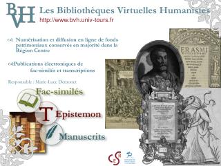 Les Bibliothèques Virtuelles Humanistes