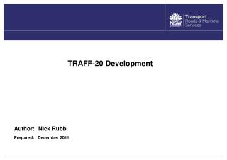 TRAFF-20 Development