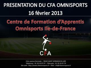 Centre de Formation d’Apprentis Omnisports Ile-de-France
