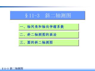 §11-3 斜二轴测图