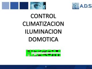 CONTROL CLIMATIZACION ILUMINACION DOMOTICA