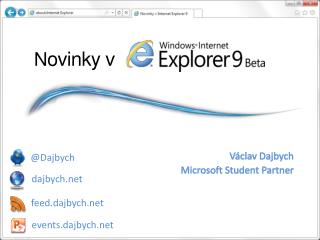Václav Dajbych Microsoft Student Partner