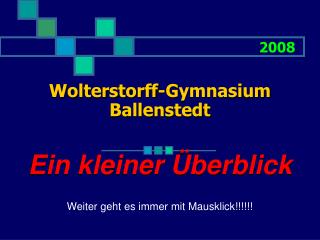 Wolterstorff-Gymnasium Ballenstedt
