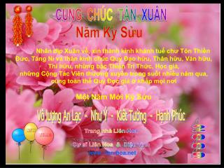 CUNG CHÚC TÂN XUÂN