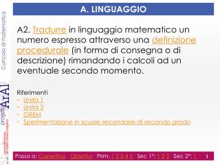 Curricolo di matematica