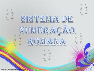 Sistema de numeração romana