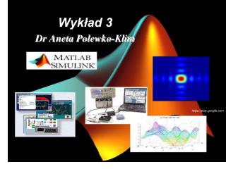 Wykład 3 Dr Aneta Polewko-Klim