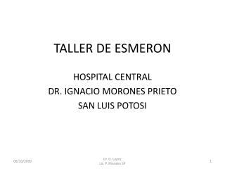 TALLER DE ESMERON