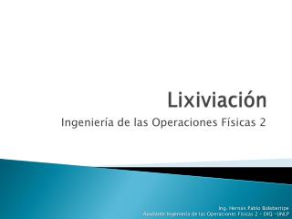 Lixiviación