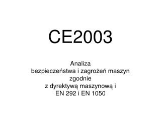 CE2003