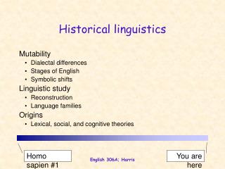 Historical linguistics