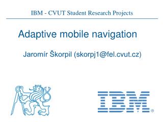 Adaptive mobile navigation