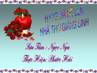 HANG ĐÁ BÊ LEM NHÀ THỜ GIÁNG SINH