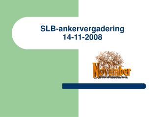 SLB-ankervergadering 14-11-2008