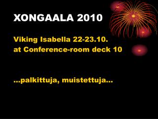 XONGAALA 2010