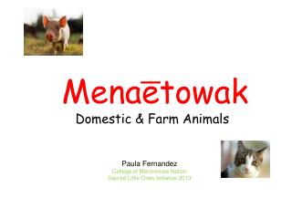 Mena͞etowak Domestic &amp; Farm Animals