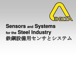 Sensors and Systems for the Steel Industry 鉄鋼設備用センサとシステム