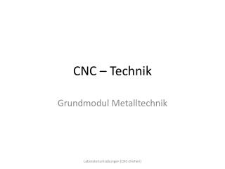 CNC – Technik