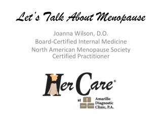 Let’s Talk About Menopause
